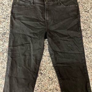 Express Men's Midnight Black Straight Jeans